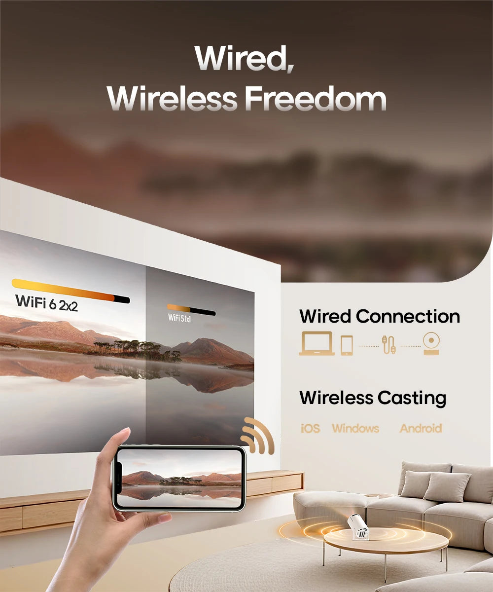 Slanova™ HY300 Pro Smart Projector