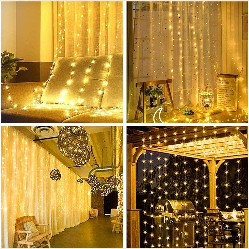 Slanova™ LED Curtain String Lights