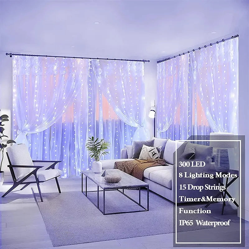 Slanova™ LED Curtain String Lights